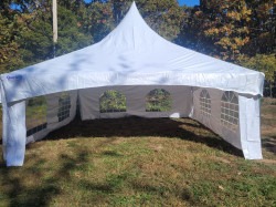 20' x 20' high peak tent package